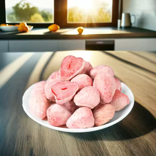 freeze-dried Strawberry with white chocolate