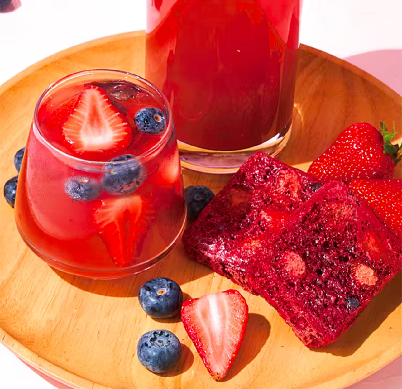 Iced Strawberry And Peach